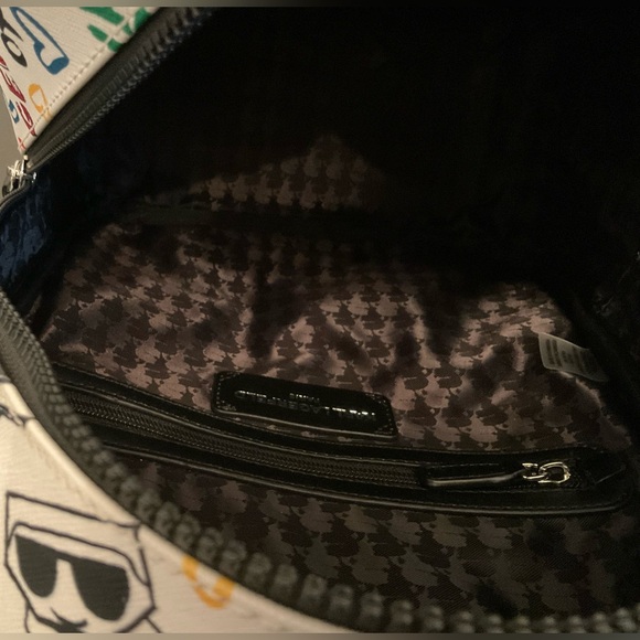 NWT Karl Lagerfeld Multicolor Graphic Backpack - Picture 5 of 5